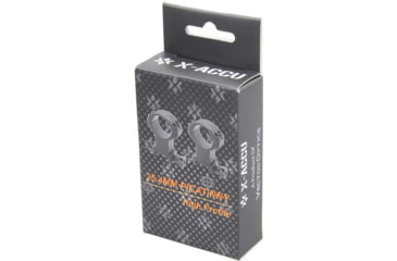 Image of Vector Optics X-Accu 25.4mm Picatinny Rings, 1.4in, Chorme, XASR-2503