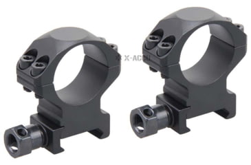 Image of Vector Optics X-Accu 25.4mm Picatinny Rings, 1in, Chorme, XASR-2501