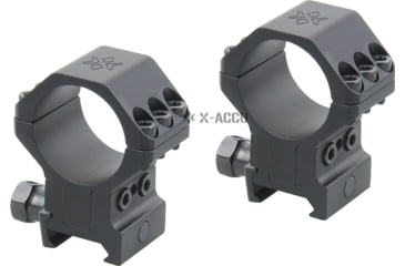 Image of Vector Optics X-Accu 30mm Adjustable Elevation Picatinny Rings, 1913 Picatinny Mount, Black Matte, Chorme, XASR-3040
