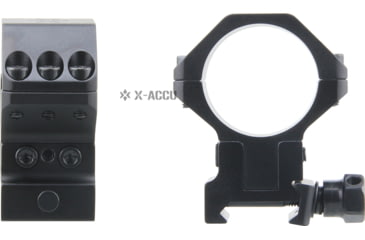 Image of Vector Optics X-Accu 30mm Adjustable Elevation Picatinny Rings, 1913 Picatinny Mount, Black Matte, Chorme, XASR-3040
