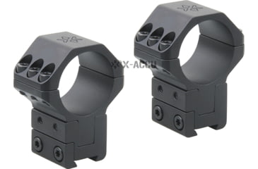 Image of Vector Optics X-Accu 30mm Adjustable Elevation Picatinny Rings, Dovetail Mount, Black Matte, Chorme, XASR-3045