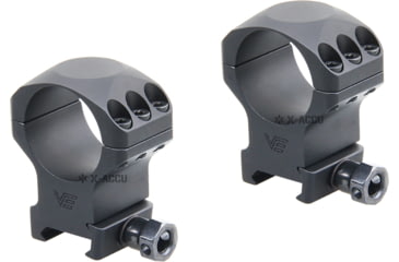 Image of Vector Optics X-Accu 30mm Picatinny Rings, 1.25in, Medium Profile, Chorme, XASR-3002