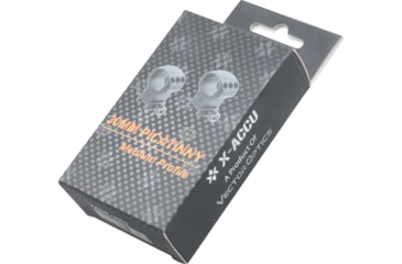 Image of Vector Optics X-Accu 30mm Picatinny Rings, 1.25in, Medium Profile, Chorme, XASR-3002