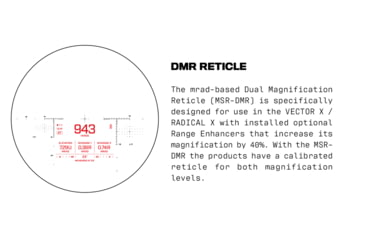 Image of VECTRONIX SHOOTING SOLUTIONS Radical X 8x42mm Binocular, MSR-DMR Reticle, 918810-DIST