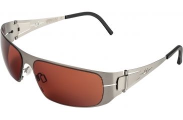 Image of VedaloHD Lombardy Sunglasses - Silver Frame, Copper Rose Lenses 8080