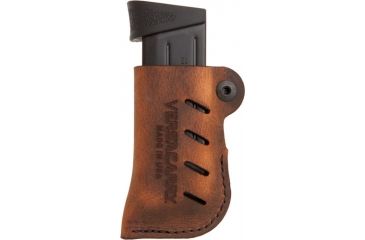 Image of VersaCarry Adjustable OWB Magazine Pouch, Water Buffalo Leather, Distressed Brown, Double Stack, 72102