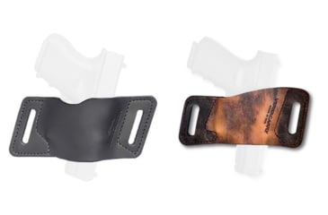 Image of Versacarry Rapid Slide S1 OWB Ambidextrous Holster, Black, Distressed Brown