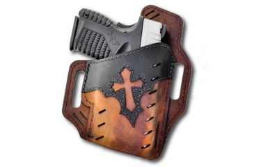 Image of Versacarry Guardian OWB Holster - Arc Angel Underground Edition, Right Hand, Size 2, Distressed Brown, UGA2BRNL