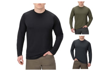 Image of Vertx Full Guard Performance Long Sleeve Shirt - Mens, It'S Black, Ranger Green, Smoke Grey