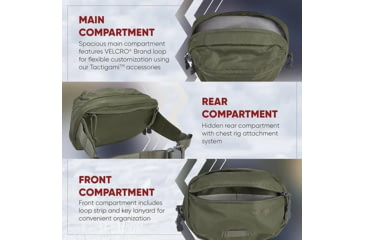 Image of Vertx Long Walks Mp Waist Pack, Canopy Green - VTX5057CGNNANA