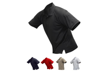 Image of Vertx Men's Coldblack Short Sleeve Polo Shirt, Black, Navy, Red, Tan, White