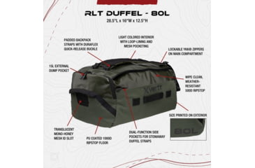 Image of Vertx RLT 80L Duffel, OD Green, F1 VTX5097 OD NA N/A
