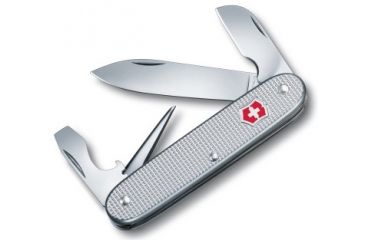 Image of Victorinox Electrician Swiss Army Knife Silver Alox Ribbed 53781
