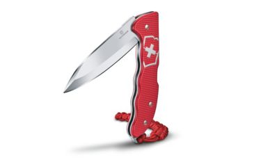 Image of Victorinox Hunter Pro Alox Folding Knife with Clip and Paracord, Red, 130mm 0.9415.20