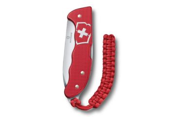 Image of Victorinox Hunter Pro Alox Folding Knife with Clip and Paracord, Red, 130mm 0.9415.20