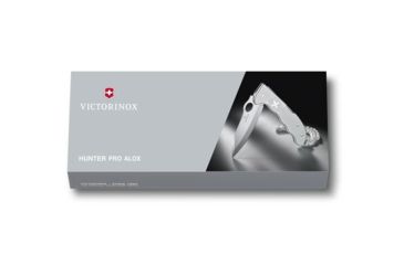 Image of Victorinox Hunter Pro Alox Folding Knife with Clip and Paracord, Silver, 130mm 0.9415.M26