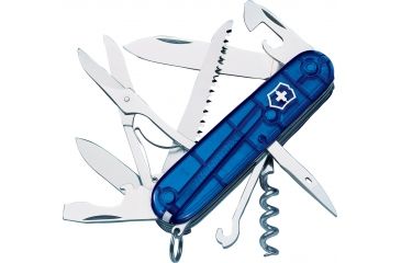 Image of Victorinox Huntsman Translucent Swiss Army Knife Sapphire 53206