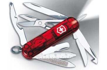 Image of Victorinox Midnite MiniChamp Swiss Army Knives, Colors Victorinox Midnite MiniChamp Translucent Swiss Army Knives Ruby