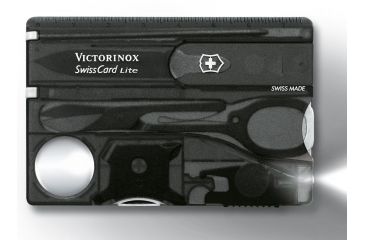 Image of Victorinox SwissCard Lite White Light Swiss Army Multi Tools Onyx 53333