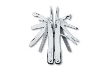 Image of Victorinox SwissTool Spirit X Multi-Tool with Leather Pouch, Stainless, 105mm, 53224