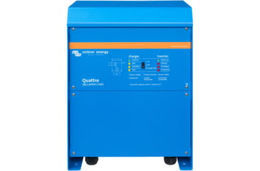 Image of Victron Energy Quattro Inverter/Charger, 24 volts, 5000W, 200 amps Battery Charger, 50 amps Transfer Switch, Blue, QUA245023110