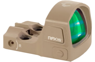Image of Viridian Weapon Technologies RFX15 17-24mm Reflex Red Dot Sight, 3 MOA Green Dot, Flat Dark Earth, 9810143