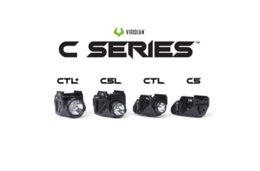 Image of Viridian Weapon Technologies C5L Custom 580 Lumen LED Green Laser Tactical Light w/ INSTANT-ON &amp; SafeCharge Power Bank, Lithium Ion, Black, 930-0058