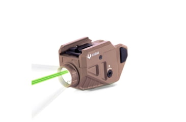 Image of Viridian Weapon Technologies C5L Micro Universal Green Laser and 550 Lumen Tactical Light w/ Rechargeable Battery, INSTANT-ON, and SafeCharge Power Bank, FDE, 930-0056