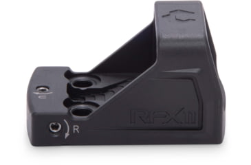 Image of Viridian Weapon Technologies RFX-11 1x16mm Micro Green Dot Sight, Shield Mounting Pattern, Black, Small, 981-0020