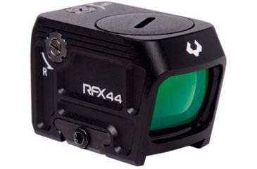 Image of Viridian Weapon Technologies RFX44 Compact Green Dot Reflex Sight, 5 MOA Green Dot Reticle, Picatinny High Mount for 1/3 Co-Witness, Black, 981-0113