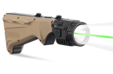 Image of Viridian Weapon Technologies Viridian 4lux 2000 Lumen Light Angled Foregrip Mlok Laser Fde