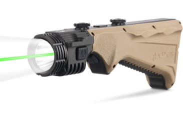 Image of Viridian Weapon Technologies Viridian 4lux 2000 Lumen Light Angled Foregrip Mlok Laser Fde