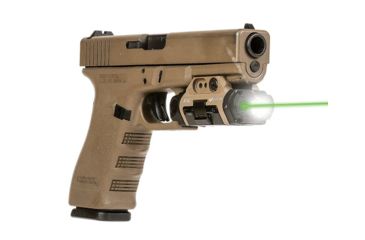 Image of Viridian Weapon Technologies X5L Weapon Lights, Gen 3, Recharchable, White Light / Green Laser, 500 Lumens, Black, 930-0015