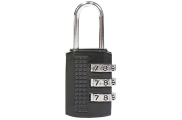 Image of VISM 3 Numbers Combination Lock, Small, Black, ALOCK