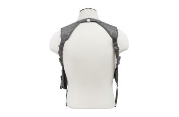 Image of VISM Ambidextrous Horizontal Shoulder Holster/Double Magazine Holder/Urban Gray, URBAN GRAY CV2909U