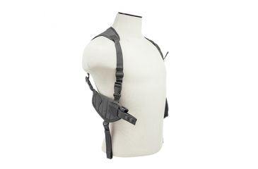 Image of VISM Ambidextrous Horizontal Shoulder Holster/Double Magazine Holder/Urban Gray, URBAN GRAY CV2909U