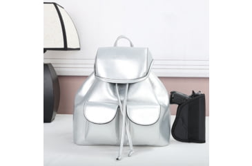 Image of VISM BW9948 PU Daypack, Silver, BW9948S