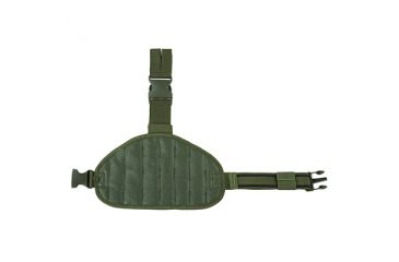 Image of VISM 2956 Drop Leg MOLLE Panel/Holster/Pistol Magazine Pouch, Green CVDLHOL2956G