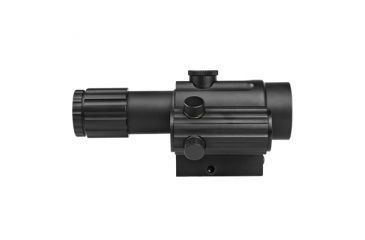 Image of VISM Duo Series 4X34 Scope/Built In Offset Green Dot Relflex Sight/Blue Ill. Urban Tactical Reticle/Picatinny Base/Green Lens, BLACK VDUO434DGB