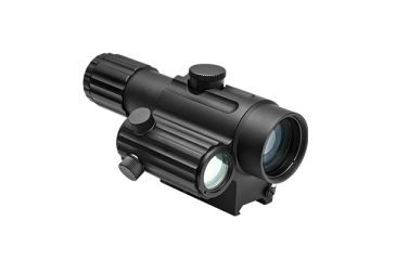 Image of VISM Duo Series 4X34 Scope/Built In Offset Green Dot Relflex Sight/Blue Ill. Urban Tactical Reticle/Picatinny Base/Green Lens, BLACK VDUO434DGB