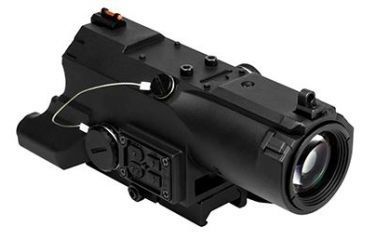 Image of Vism Eco Mod2 4X Magnification 34mm Scope with Green Laser &amp; Red/White Led Navigation Light, Black VECO434QRBM2