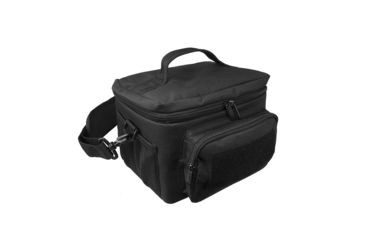 Image of VISM Insulated Cooler Lunch Bag w/ Molle/PAL Webbing, Black, Small, CVKOLS3022B