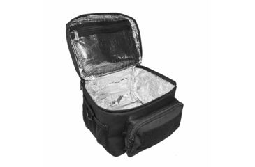 Image of VISM Insulated Cooler Lunch Bag w/ Molle/PAL Webbing, Black, Small, CVKOLS3022B