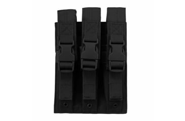 Image of VISM MOLLE Hi-Cap Pistol Triple Magazine Pouch, Black, CVMP3030B