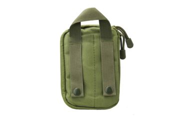 Image of VISM Molle Utility Pouch With U.S. Patch, Green, CVAP3006G