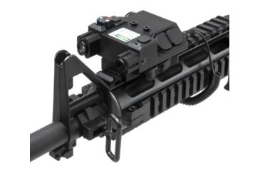 Image of VISM QR Laser Designator Box w/ Green Laser Sight and 4 Color LED NAV Lights, Black VLG4NVQRB
