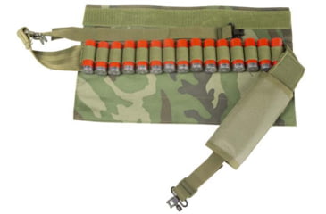 Image of VISM ShotGun BAndolier Sling w/Sling Swivel Hardware, Woodland Camo, AASHWC
