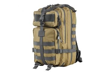 Image of VISM Small Backpack, Tan with Urban Gray Trim CBSTU2949