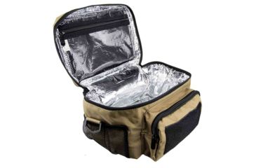 Image of VISM Small Insulated Cooler Lunch Bag With Molle/Pal Webbing, Tan CVKOLS3022T