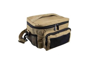 Image of VISM Small Insulated Cooler Lunch Bag With Molle/Pal Webbing, Tan CVKOLS3022T